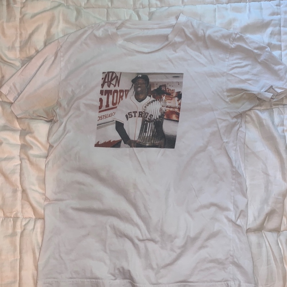 Travis Scott Astros Championship Graphic Tee Shirt